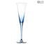 Drinking Glass Blue - Flute Classic