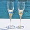 Drinking Glass Crystal - Flute - Set of 6 - Original Murano Glass OMG