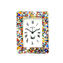 Table Alarm Clock White with mix Millefiori - Original Murano Glass watch