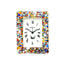 Reloj despertador de mesa Blanco con mezcla Millefiori - Reloj original de cristal de Murano