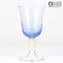 Set of 6 Wine Flute Drinking glasses Mix colors with pure gold