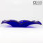 Square Plate Fly - Leere Taschen - Millefiori Blue - Murano Glass