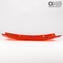 Retangular Plate Fly - Bolsos vazios - Millefiori Red - Murano Glass