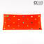 Retangular Plate Fly - Bolsos vazios - Millefiori Red - Murano Glass