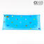 Retangular Plate Fly - Bolsos vazios - Millefiori Light Blue - Murano Glass