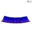 Rectangular Plate Fly - Empty pockets - Millefiori Blue - Murano Glass
