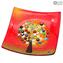 The Tree of Life - Plate Empty pocket - Original Murano Glass Millefiori 