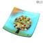 The Tree of Life - Plate Empty pocket - Original Murano Glass Millefiori 