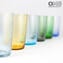 Drinking Glass High Tumbler Set - Twisted