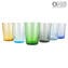 Drinking Glass High Tumbler Set - Twisted