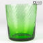 Drinking Glass Tumbler Set - Twisted