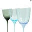 Conjunto de copo para vinho tranquilo - Copo de Murano Original OMG