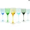 Drinking Glass Still Wine Set - Original Murano Glass OMG