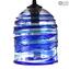 Sospensione Blu - Sbruffi - Original Murano Glass