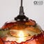 Hanging Lamp Red - Sbruffy Style - Original Murano Glass