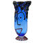 フェイス花瓶ブルー-ムラノグラスブロー-ピカソへのオマージュ