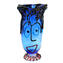 Face Vase Blue - Murano Glass Blown - homenagem a Picasso