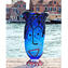 Jarrón Face Azul - Cristal de Murano soplado - homenaje a Picasso