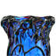 フェイス花瓶ブルー-ムラノグラスブロー-ピカソへのオマージュ