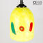 Sospensione Giallo - Millefiori - Original Murano Glass