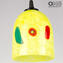 Sospensione Giallo - Millefiori - Original Murano Glass