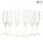 Prosecco Champagne Flute - Set di 6 Pezzi