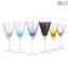 Ensemble de tasses Long Drink Mix Colors - 6 verres soufflés