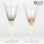 Long Drink Mix Colors Cup Set - 6 Blown Glasses