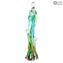 Family in Love - Vert et bleu - Verre de Murano original