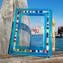 相框-青色和Millefiori-原裝Murano玻璃OMG