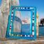 Photo Frame - Cyan & Millefiori - Original Murano Glass OMG