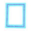 Cadre Photo - Cyan & Bleu Millefiori - Verre de Murano Original OMG