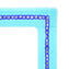 Cadre Photo - Cyan & Bleu Millefiori - Verre de Murano Original OMG