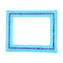 Cadre Photo - Cyan & Bleu Millefiori - Verre de Murano Original OMG