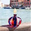 Boccetta Profumo - Blu, Rosso e Avventurina - Vetro di Murano Originale OMG