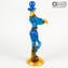 Paar Goldoni venezianische Figuren - Blau - Original Murano Glass OMG