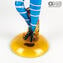 커플 Goldoni Venetian Figurines-Blue-Original Murano Glass OMG