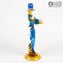 Paar Goldoni venezianische Figuren - Blau - Original Murano Glass OMG