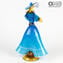 커플 Goldoni Venetian Figurines-Blue-Original Murano Glass OMG