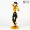 Flamenco Dencers Figurines - Amber - Original Murano Glass Omg