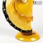 Flamenco Dencers Figurines-Amber-Original Murano Glass Omg