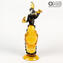 Figuras de bailarines flamencos - Ámbar - Vidrio de Murano original Omg