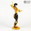 Flamenco Dencers Figurines - Amber - Original Murano Glass Omg