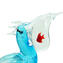 Pelicano com Peixe - Escultura em Vidro - Vidro Murano Original OMG