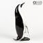 تمثال البطريق - تقنية سومرسو - زجاج مورانو الأصلي OMG