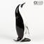 Penguin Figurine - Sommerso Technique - Original Murano Glass OMG