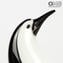 تمثال البطريق - تقنية سومرسو - زجاج مورانو الأصلي OMG