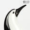 Pinguinfigur - Sommerso-Technik - Original Murano Glass OMG