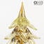 Christmas Tree - With Gold Leaf - Original Murano Glass OMG