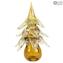 Albero di Natale - Con Foglia Oro - Vetro di Murano Originale OMG